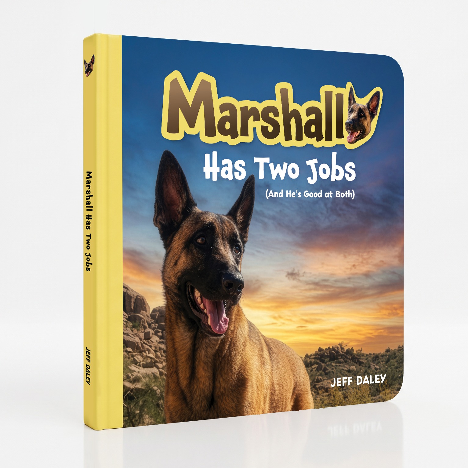 Marshall Has Two Jobs children’s book cover