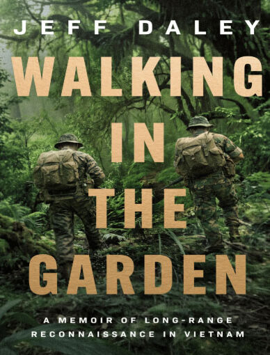 Walking in the Garden memoir book cover by Jeff Daley